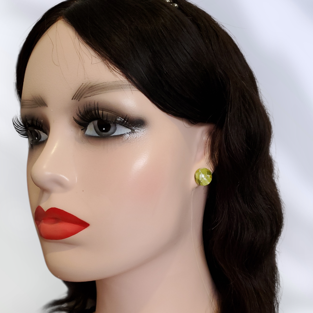Peridot   Boucles et Puces d'oreilles