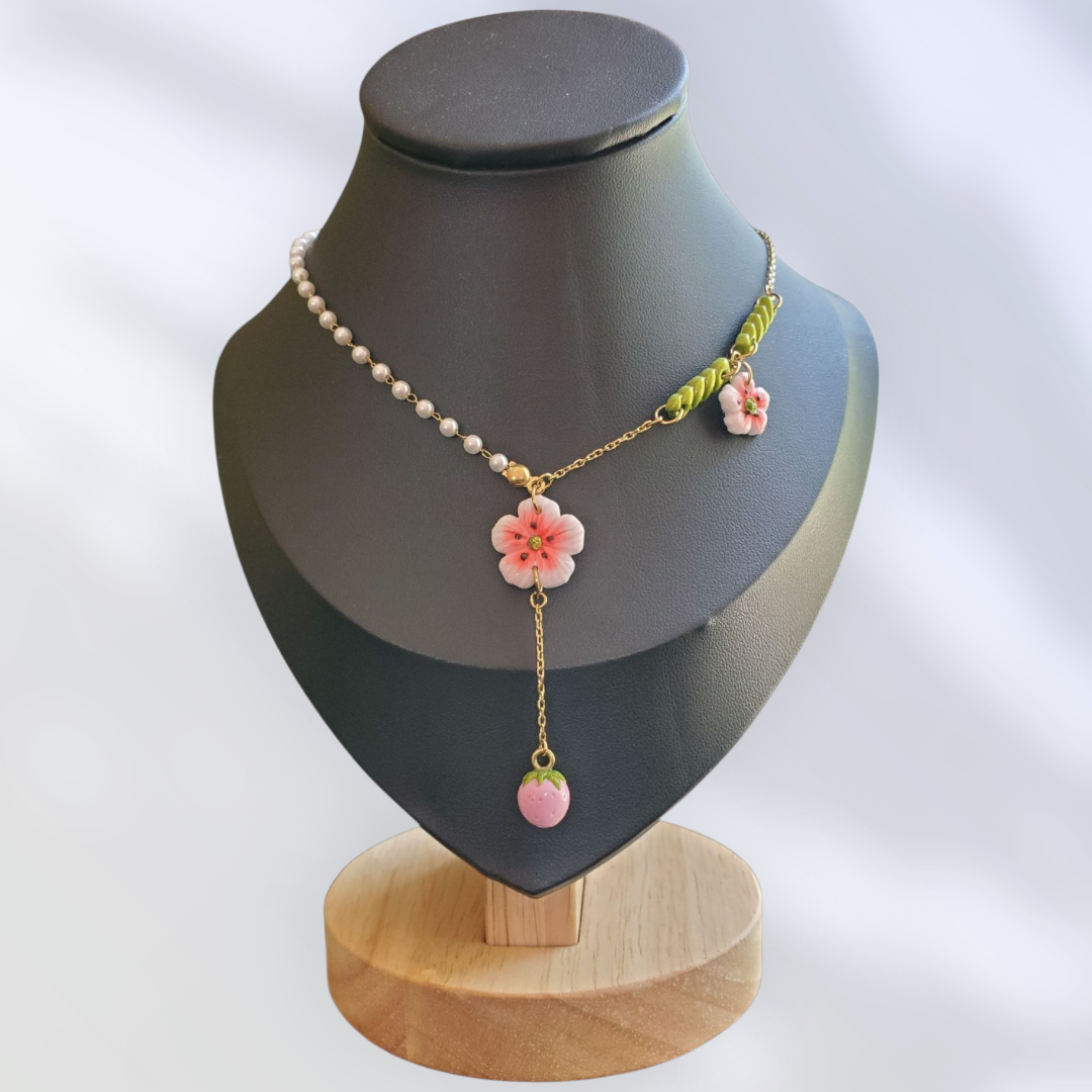 Collier Rose des Bois