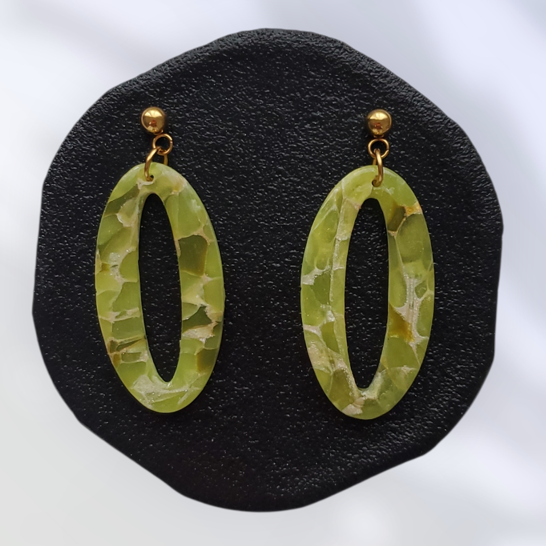 Peridot   Boucles et Puces d'oreilles