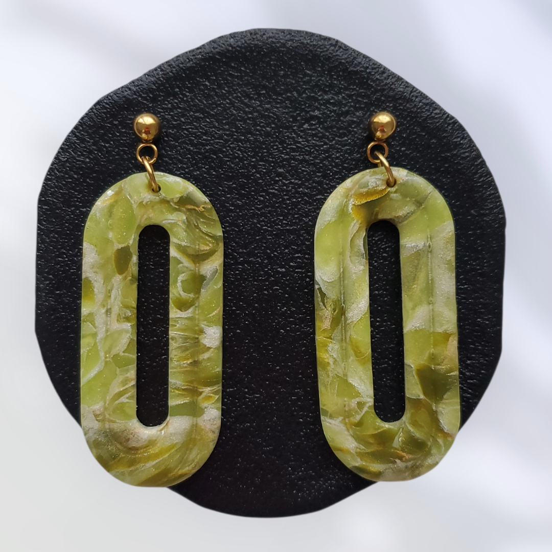 Peridot   Boucles et Puces d'oreilles