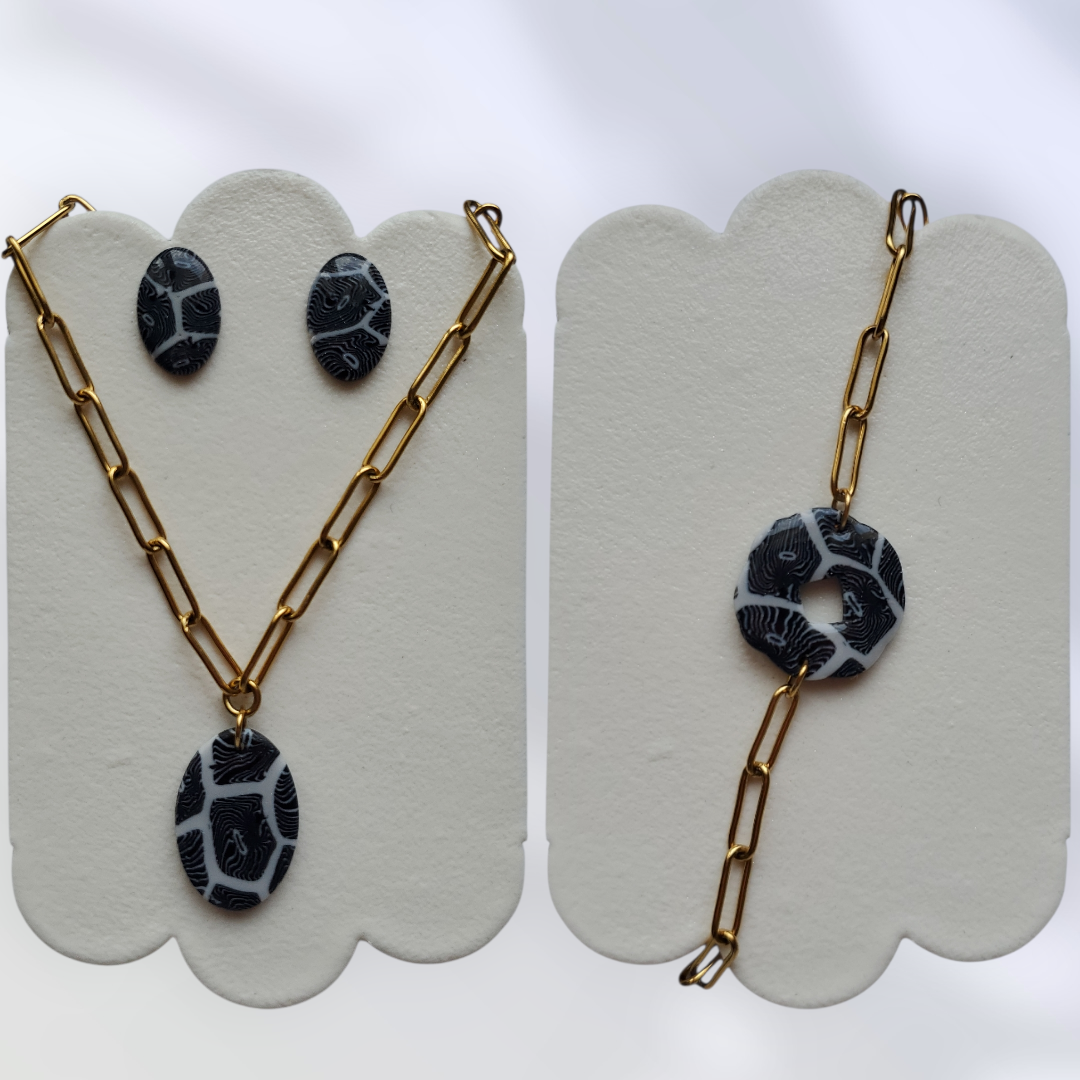 Corail Noir   Parure complète