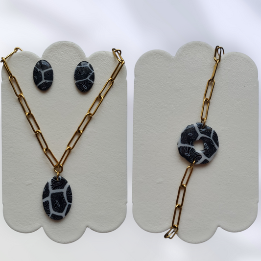 Corail Noir   Parure complète