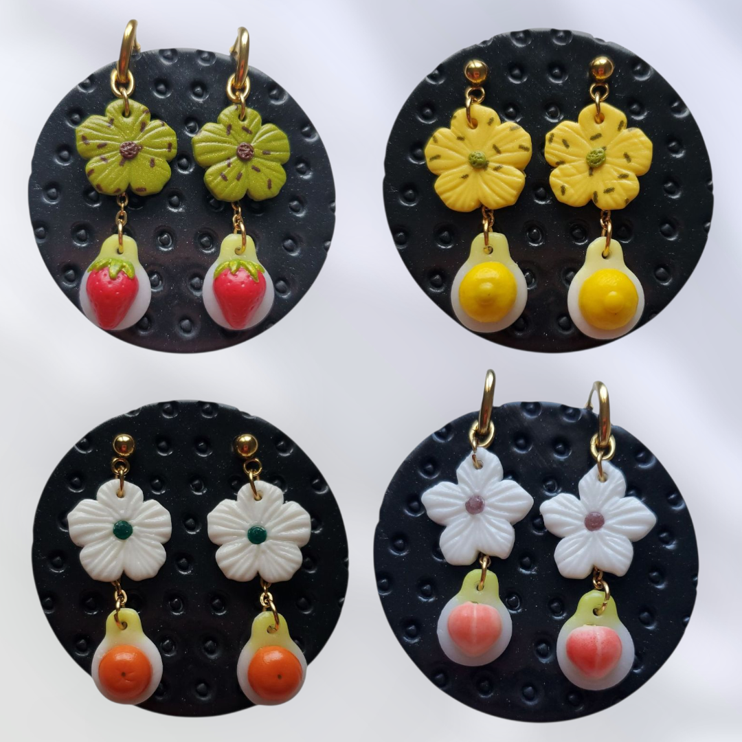 Boucles Naomi - Fruits et Fleurs
