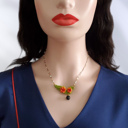 Collier Hibiscus Soleil