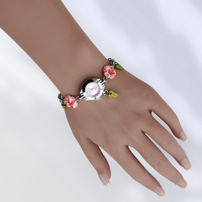 Montre Hibiscus Rose