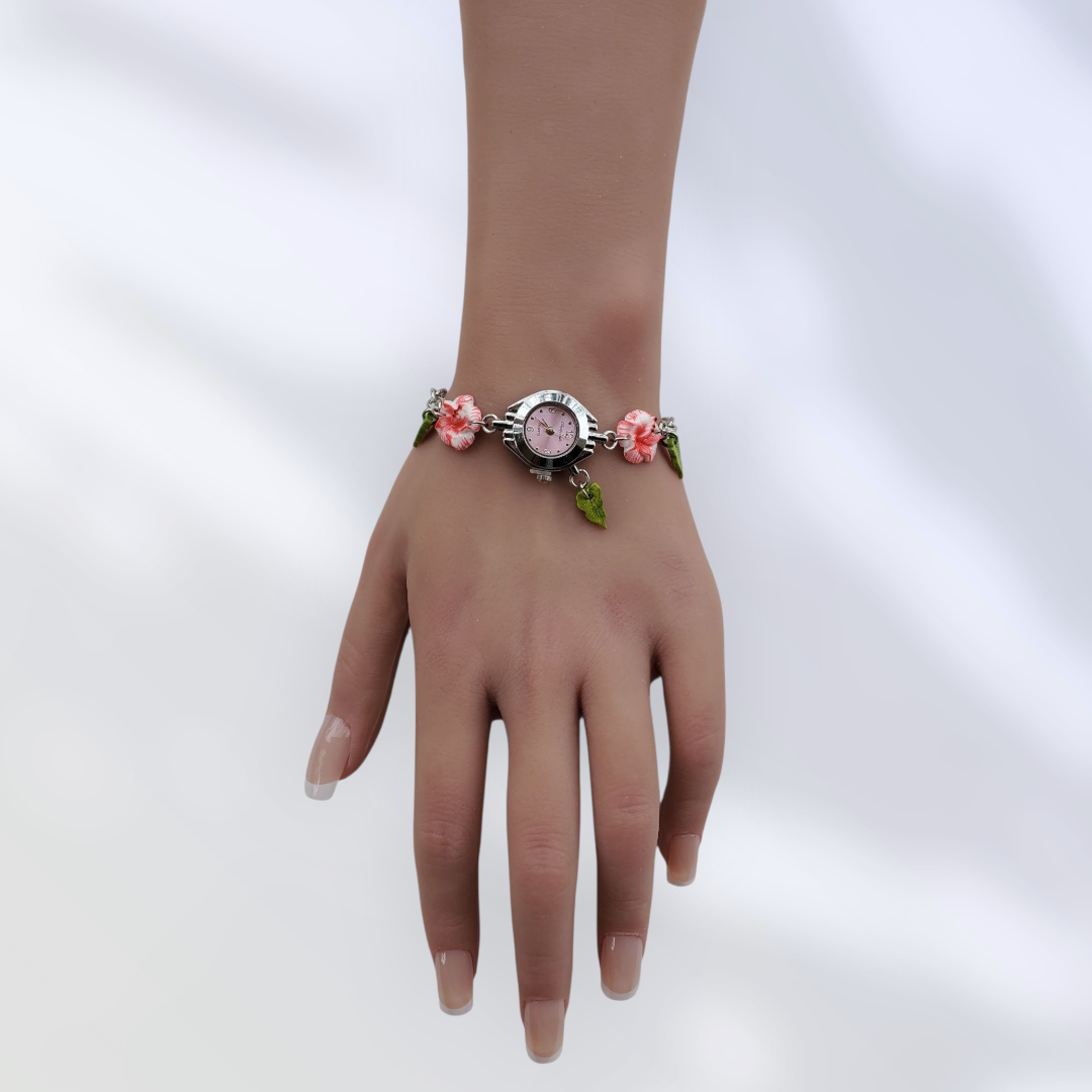 Montre Hibiscus Rose