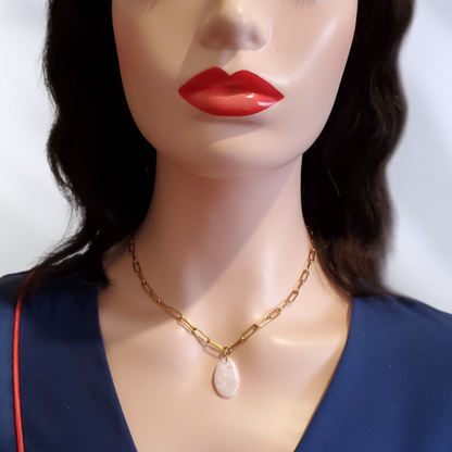 Quartz Rose   Collier et Bracelet