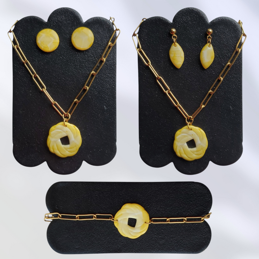 Corail Jaune   Parure complète